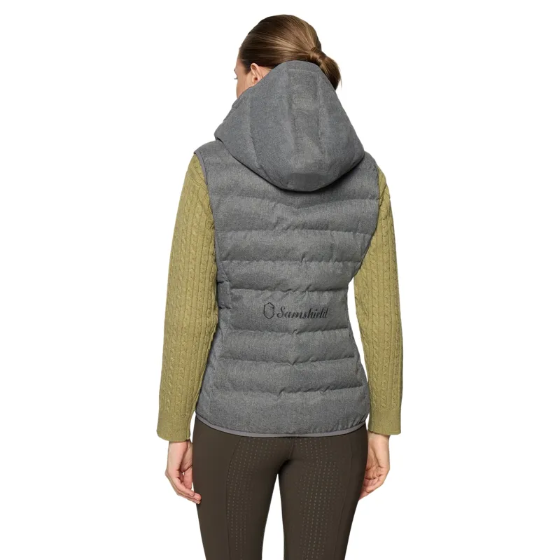 Samshield Chamoniwool Womens Quilted Vest - Grey-1
