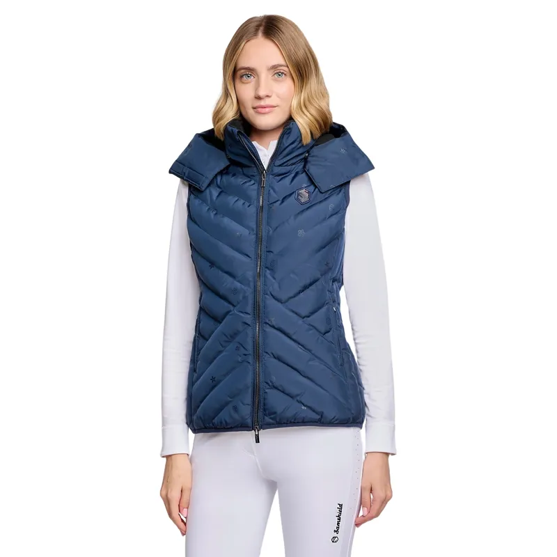 Samshield Chamonix Emblem Edition Womens Quilted Vest - Galactic Blue Pre-Order