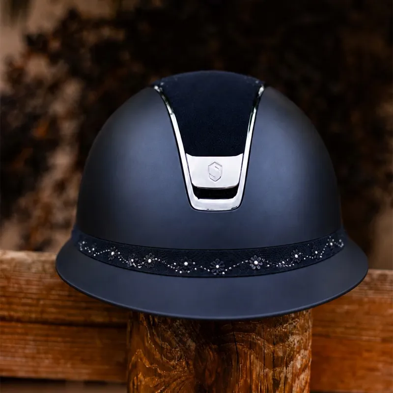 Samshield Miss Shield Shadowmatt 2.0 Cherry Blossom Helmet - Blue-1
