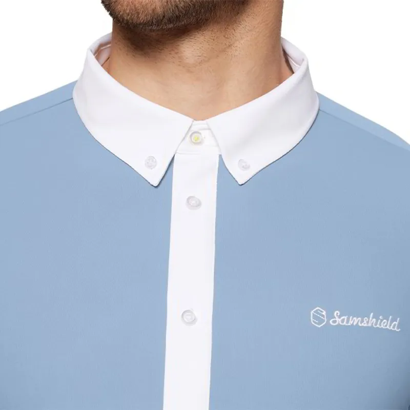 Samshield Corentin Men's Short Sleeve Show Shirt - Cashmere Blue-2