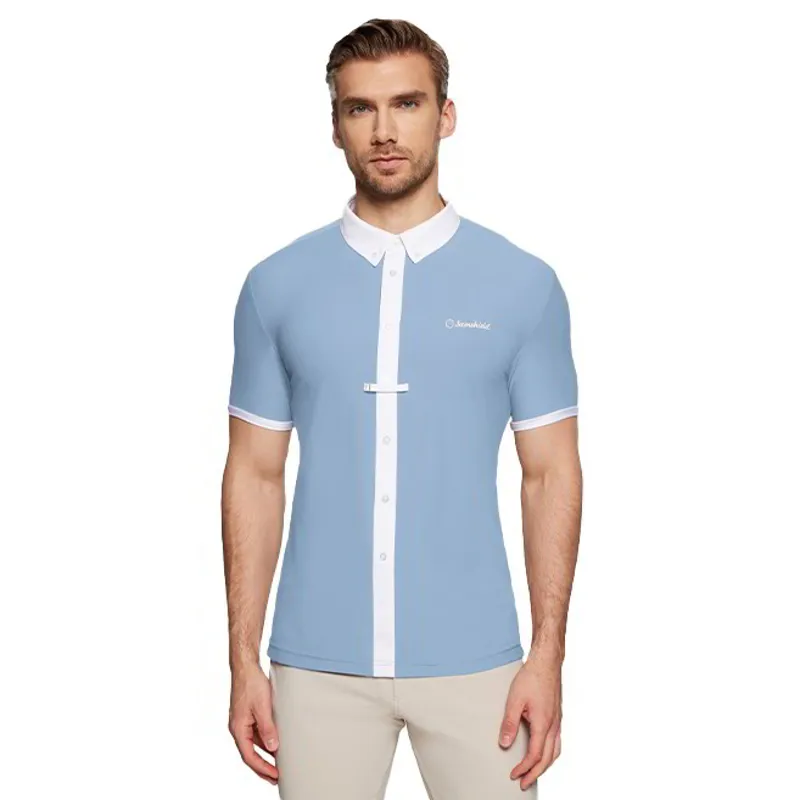 Samshield Corentin Men's Short Sleeve Show Shirt - Cashmere Blue