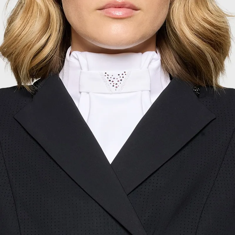 Samshield Crystal Ferna Triangle Show Tie - Holo