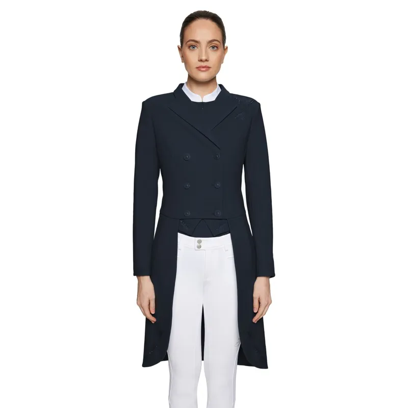 Samshield Crystal Ferna Womens Dressage Tails - Navy