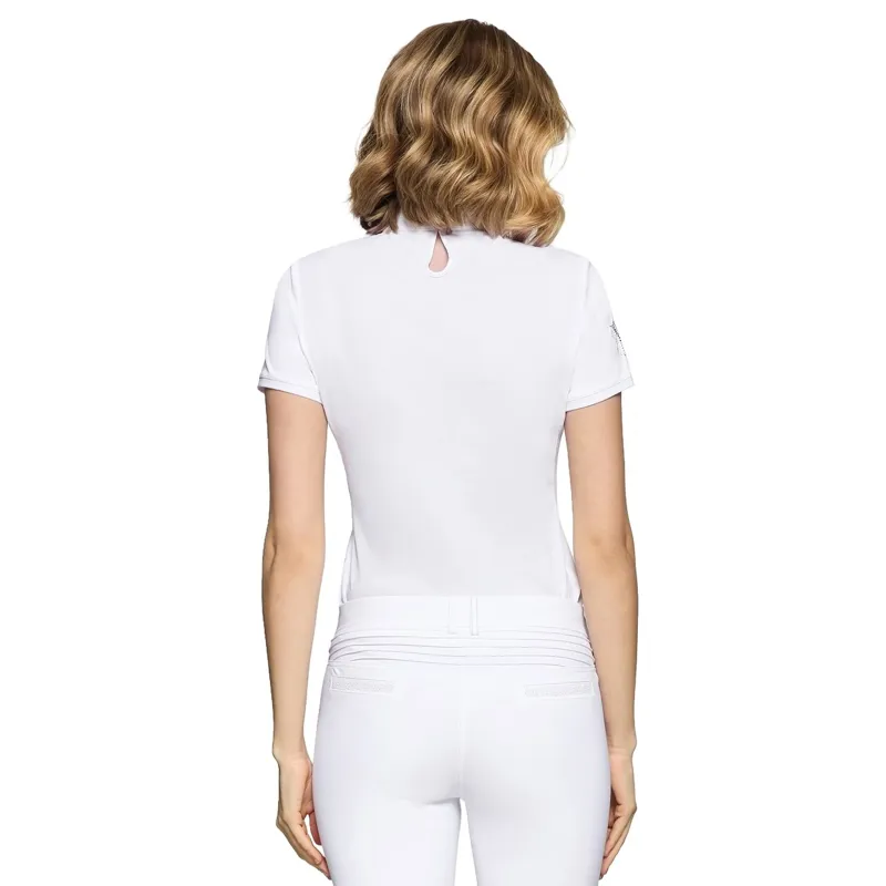 Samshield Lea Ferna Crystal Women's Short Sleeve Show Shirt - White-1