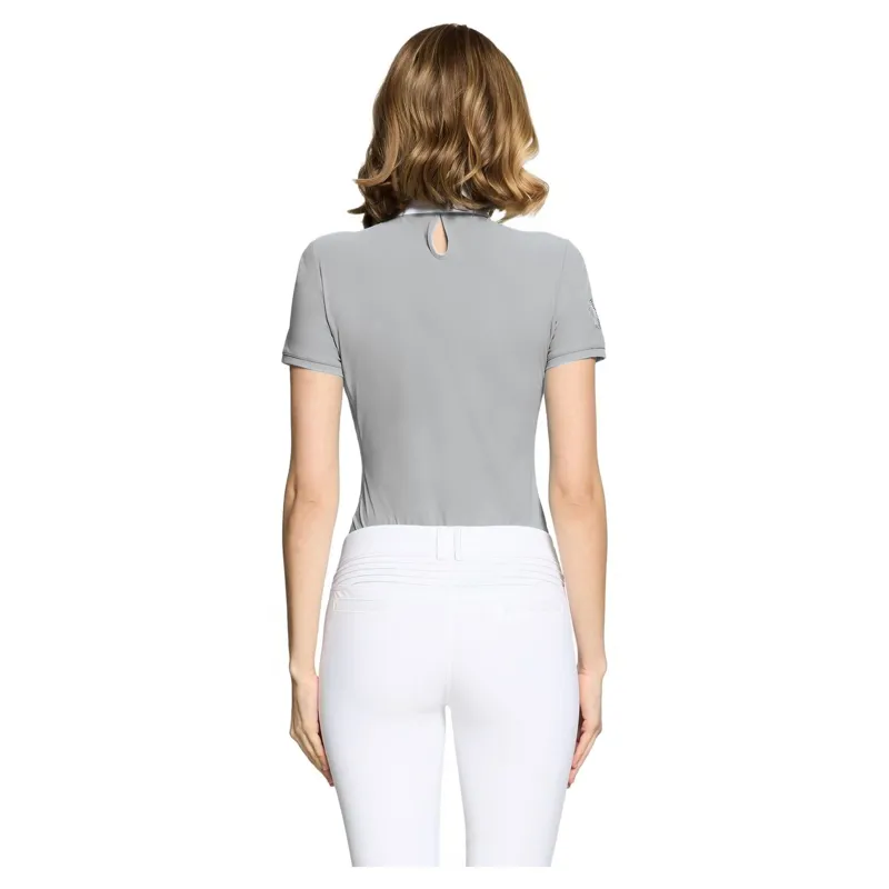 Samshield Lea Crystal Ferna Women's Short Sleeve Show Shirt - Light Grey-1