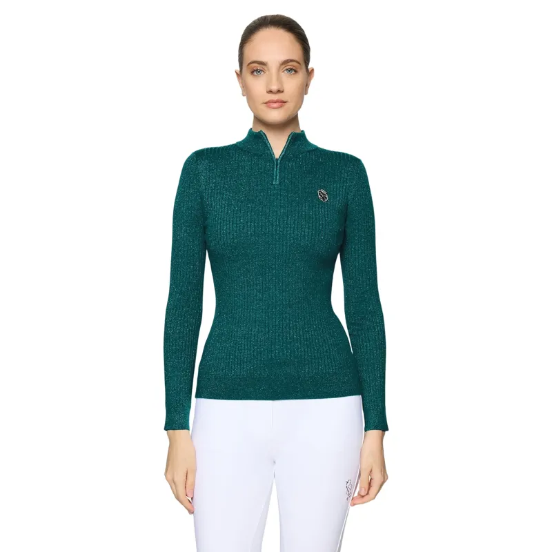 Samshield Lidia Women's Quarter Zip Pullover - Hunter Green