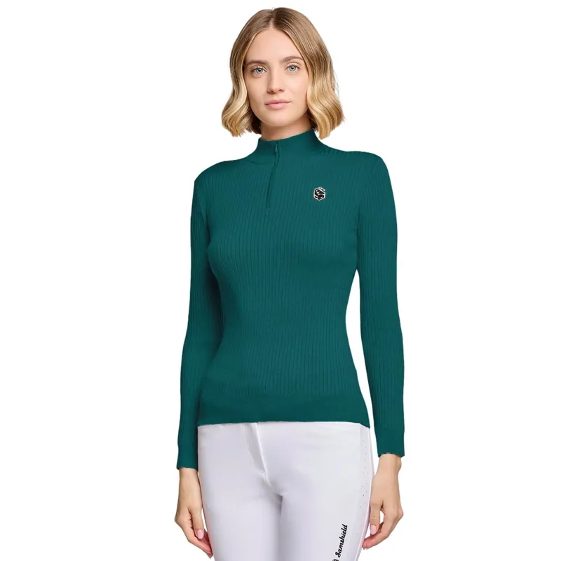 Samshield Lidia Women's Quarter Zip Pullover - Hunter Green