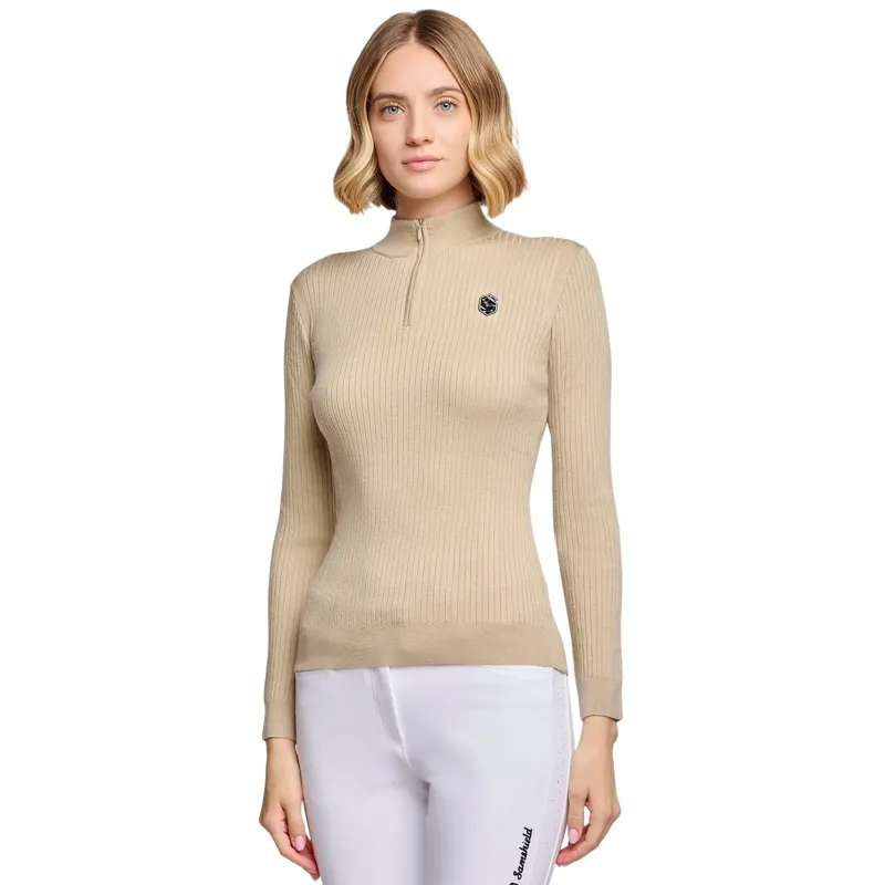 Samshield Lidia Women's Quarter Zip Pullover - Sand