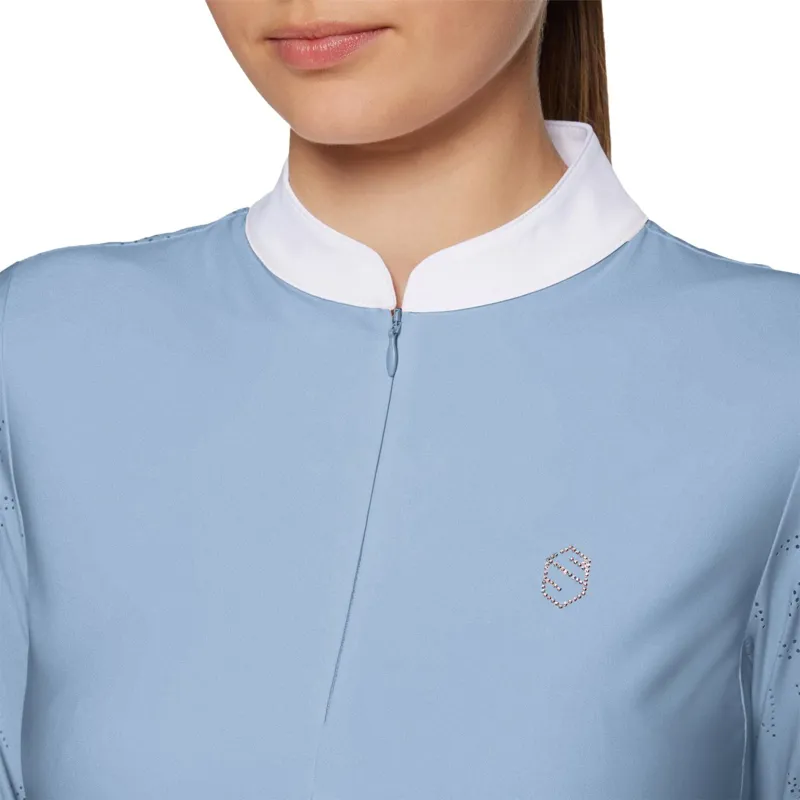 Samshield Louison Air Long Sleeve Ladies Show Shirt - Cashmere Blue-2