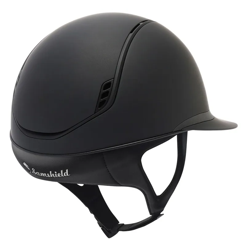 Samshield Miss Shield Shadowmatt 2.0 Dark Line Riding Helmet - Black-1