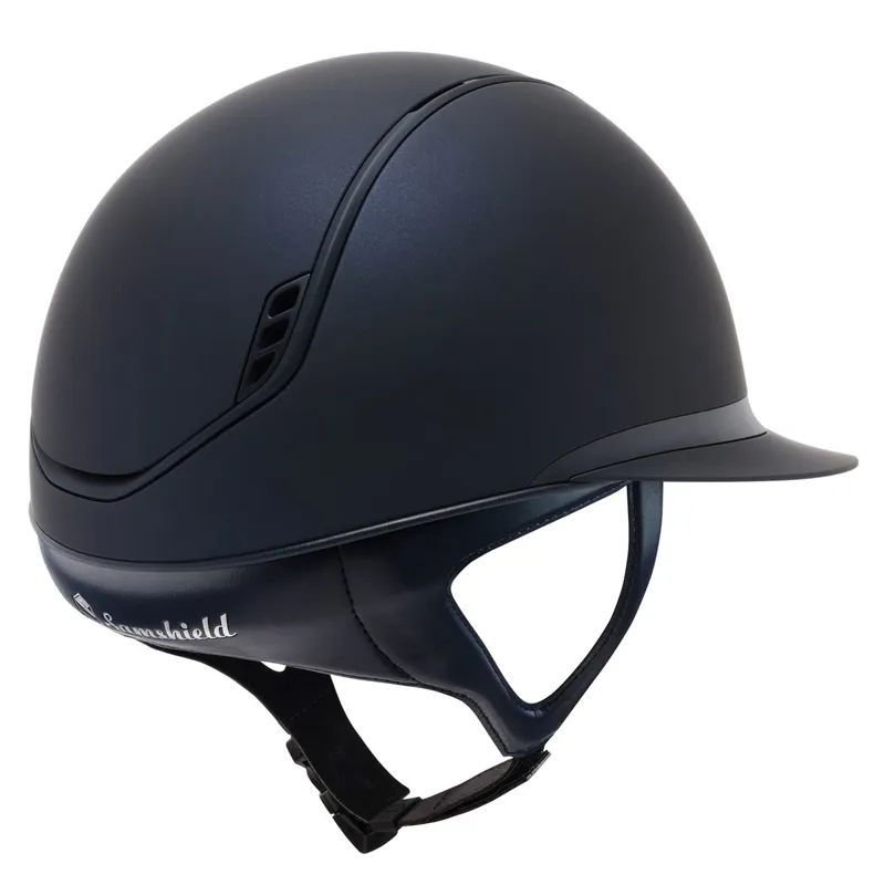 Samshield Miss Shield Shadowmatt 2.0 Dark Line Riding Helmet - Blue-1