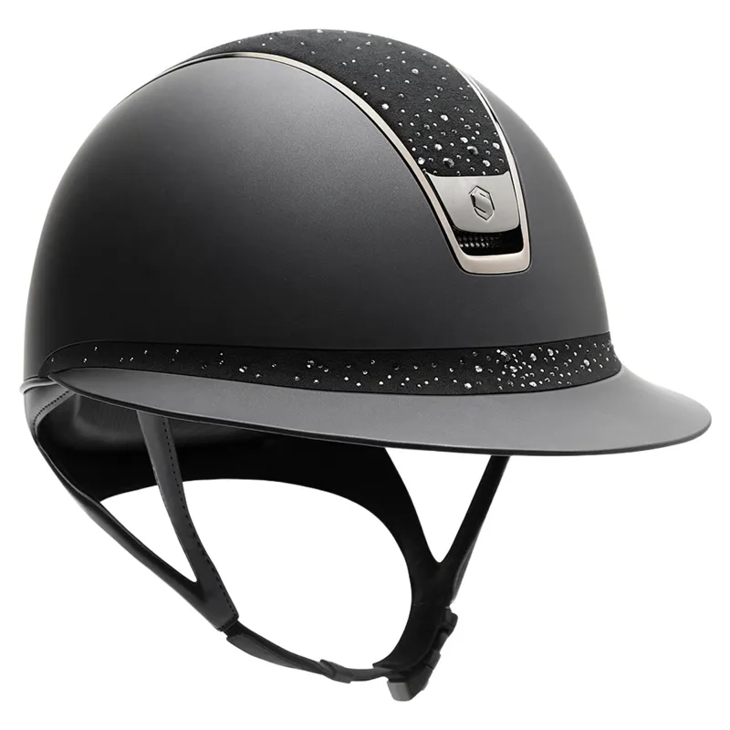 Samshield Miss Shield 2.0 Crystal Rain Riding Helmet - Shadowmatt Black