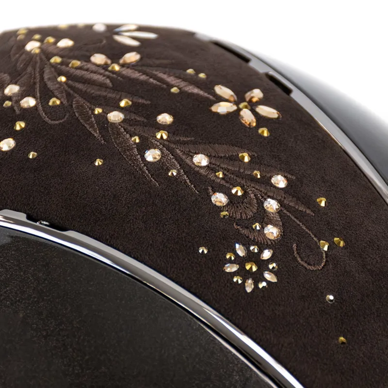 Samshield Miss Shield ShadowGloss 2.0 Flower Swarovski Jewelry Helmet - Brown-1