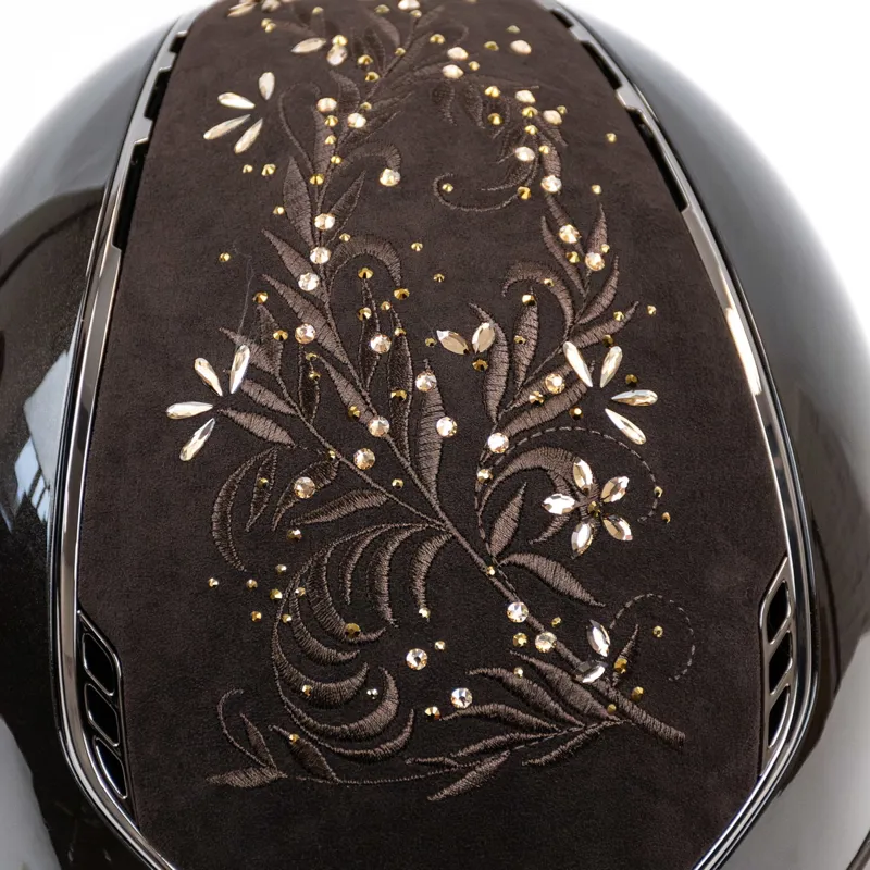 Samshield Miss Shield ShadowGloss 2.0 Flower Swarovski Jewelry Helmet - Brown-5