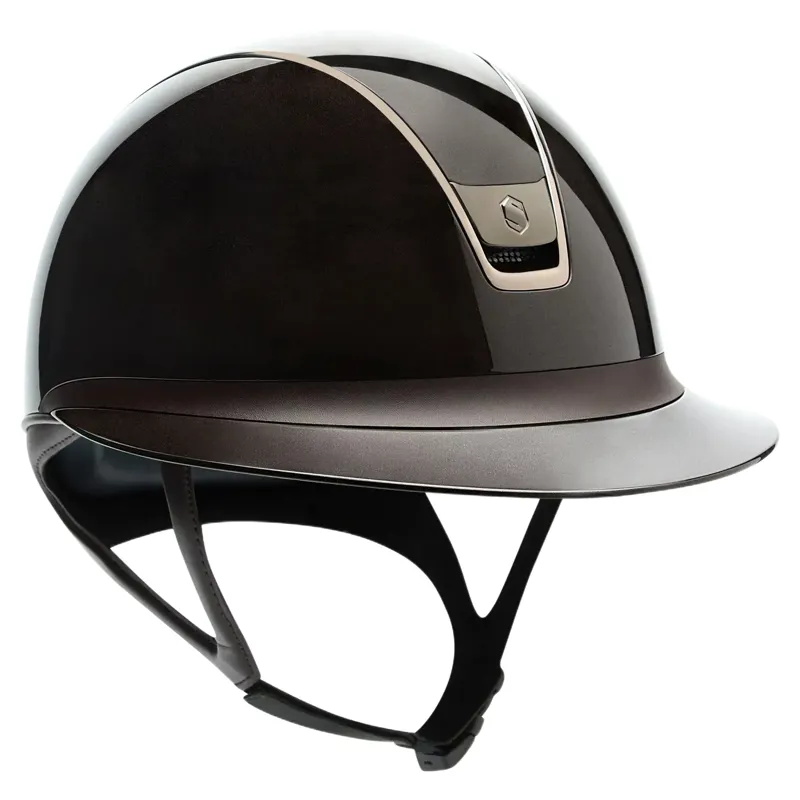 Samshield Miss Shield ShadowGlossy 2.0 Standard Riding Helmet - Brown