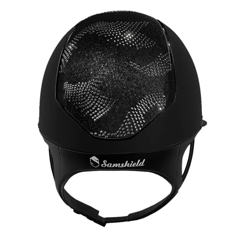 Samshield Miss Shield Shadowmatt 2.0 Crystal Intarsia Helmet - Black-1