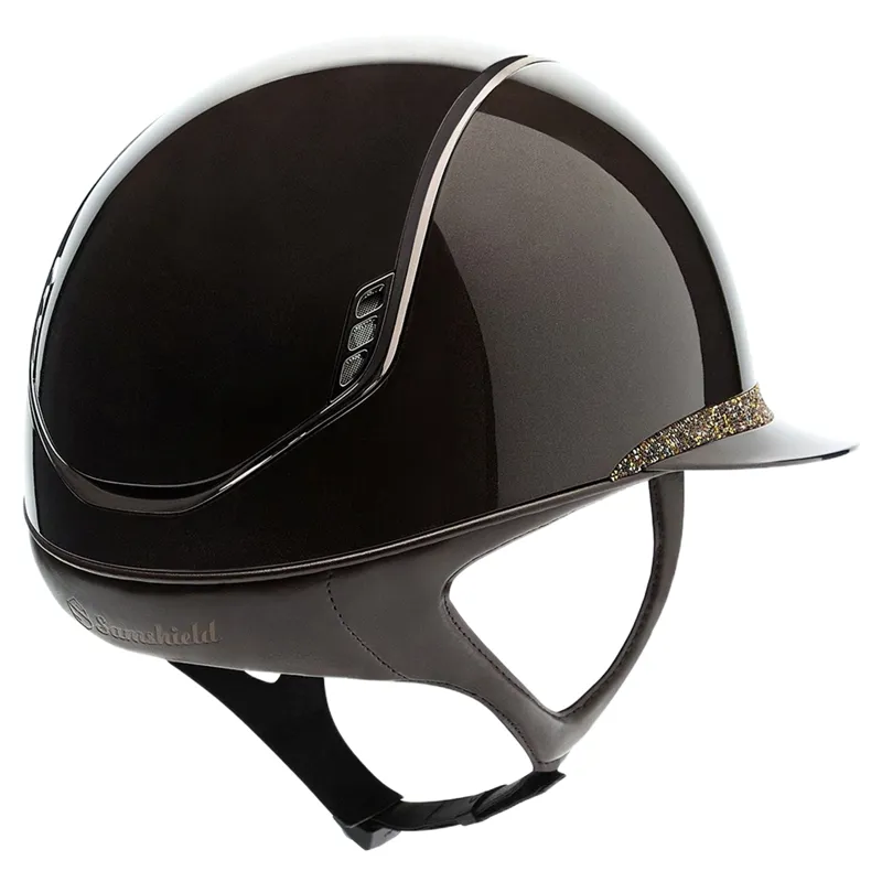 Samshield Miss Shield Shadowgloss 2.0 Ultra Fine Rock Blason Helmet - Brown-1