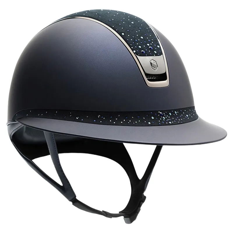 Samshield Miss Shield 2.0 Crystal Rain Riding Helmet - Shadowmatt Blue
