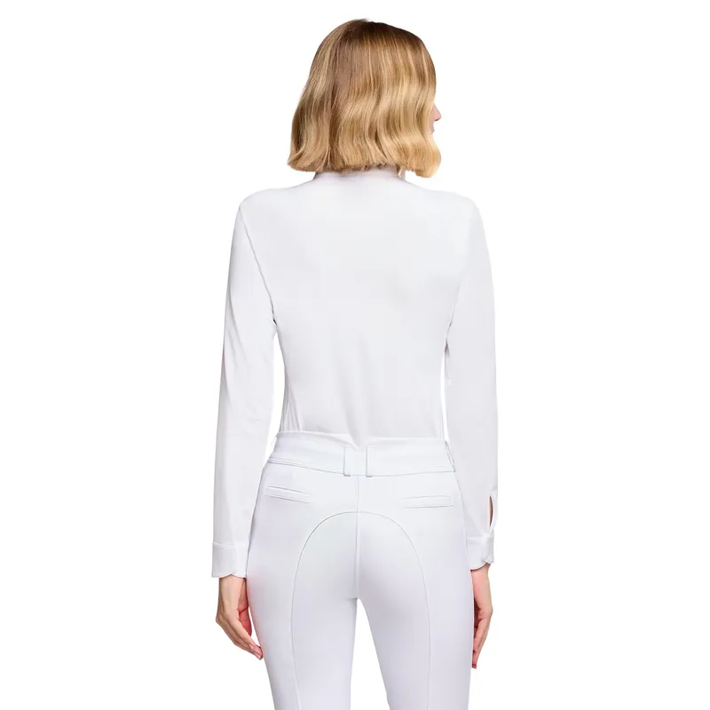 Samshield Olivia Crystal Women's Long Sleeve Show Shirt - White-1
