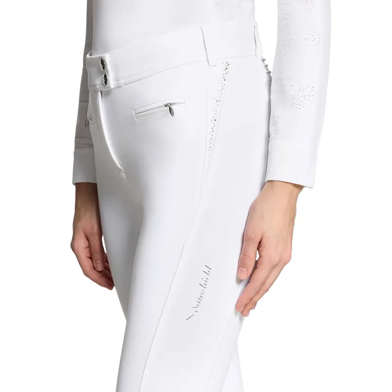 Samshield Omega Full Grip Women's Competition Breeches - White-2