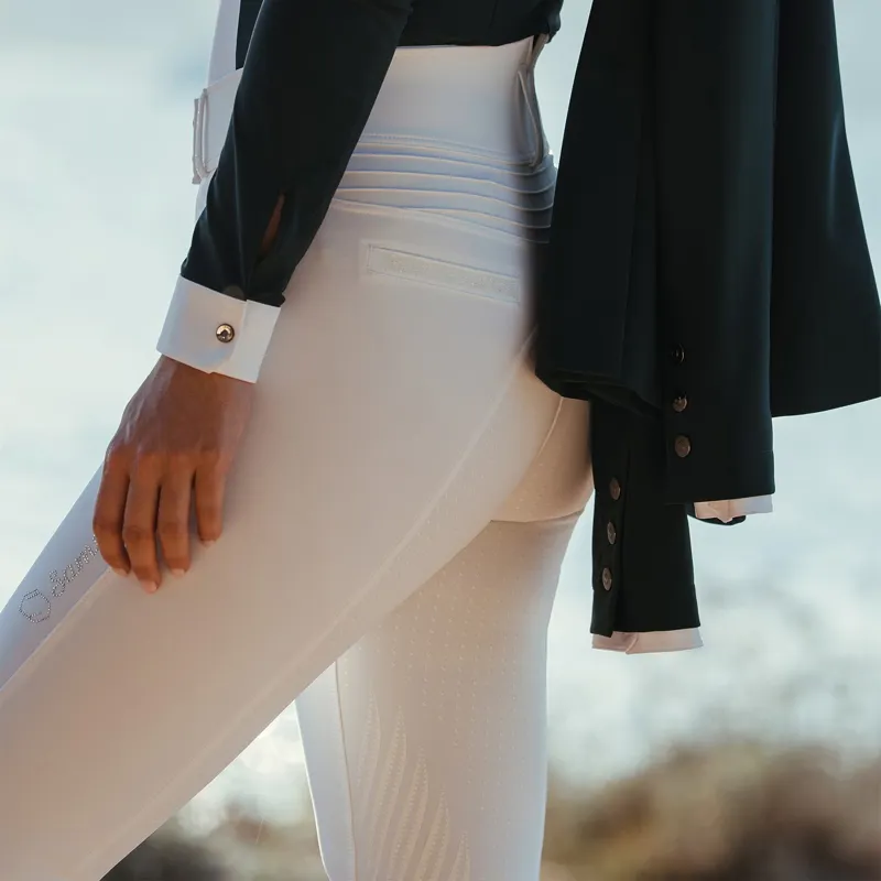 Samshield Omega Full Grip Women's Competition Breeches - White-6