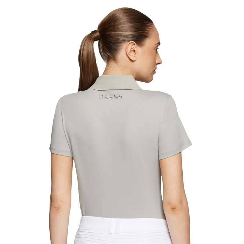 Samshield Marylin Women's Short Sleeve Polo - Light Grey-1
