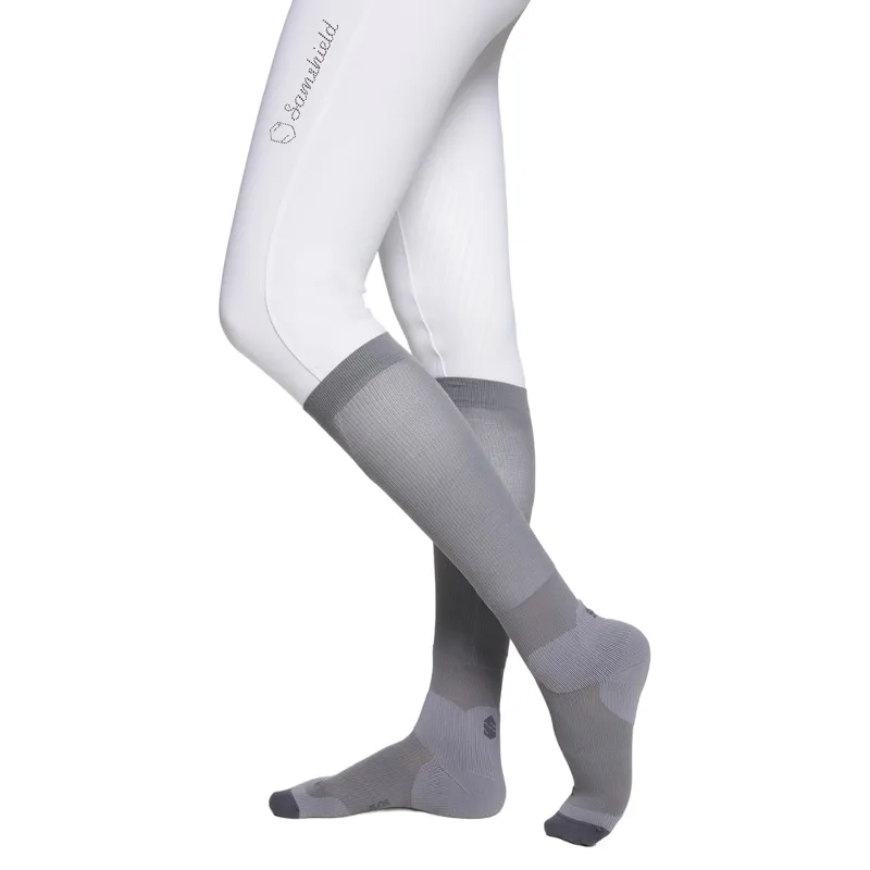 Samshield Crystal Blazon Soft Air Women's Riding Socks - Dusty Blue