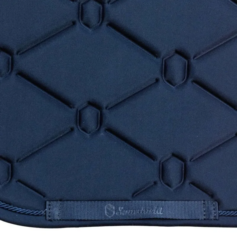 Samshield SpineShield Embroidery Dressage Saddle Pad - Blue-6