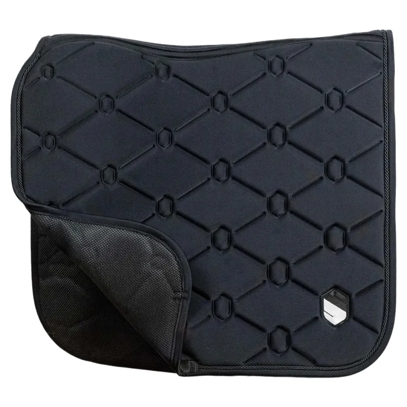 Samshield SpineShield Embroidery Dressage Saddle Pad - Black-2