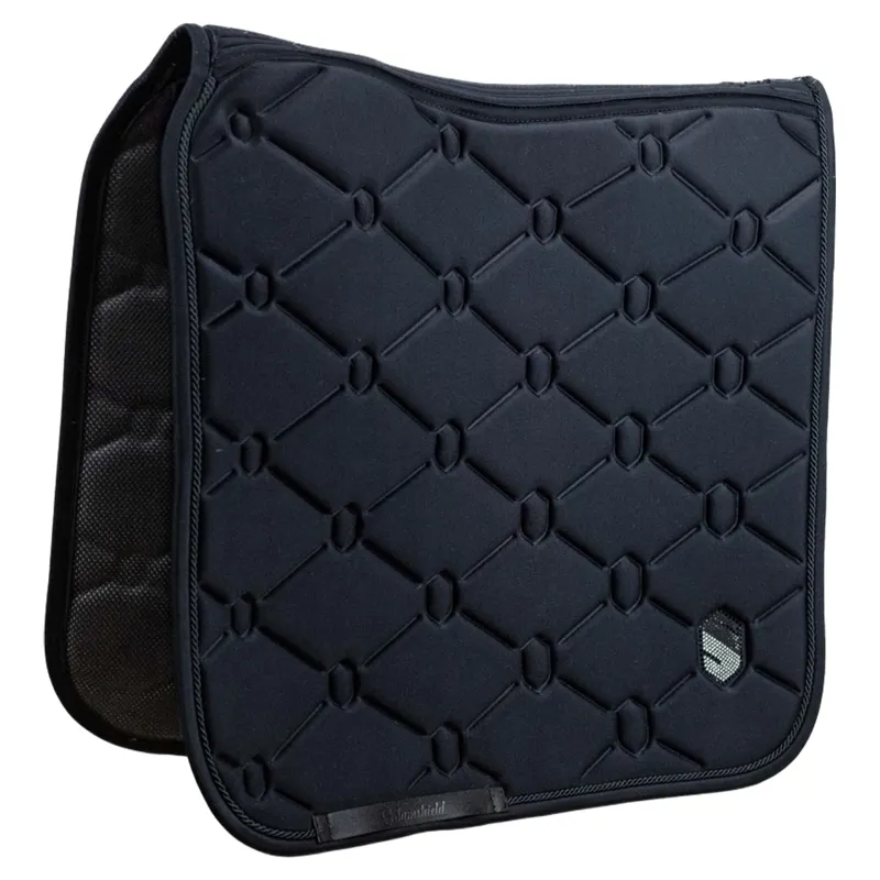 Samshield SpineShield Swarovski Dressage Saddle Pad - Black-1