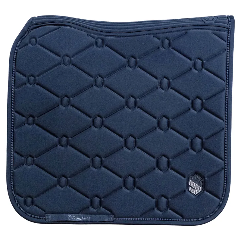 Samshield SpineShield Swarovski Dressage Saddle Pad - Blue