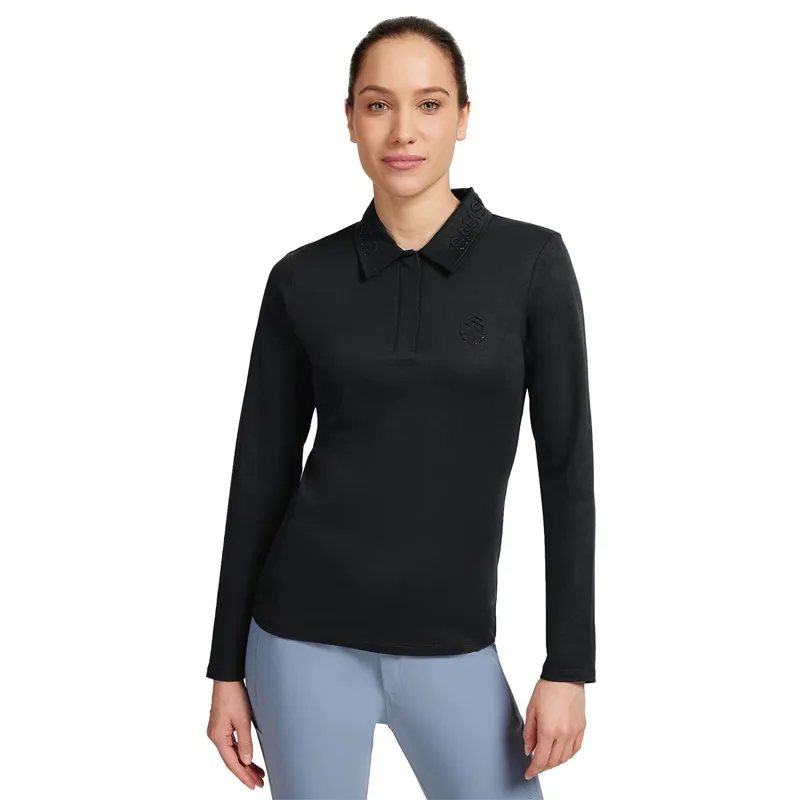 Samshield Lucie Women's Long Sleeve Polo - Black