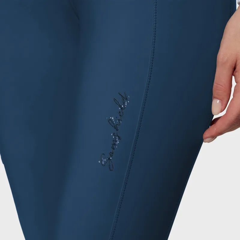 Samshield Tallia Knee Grip Ladies Riding Breeches - Celestial Blue-2