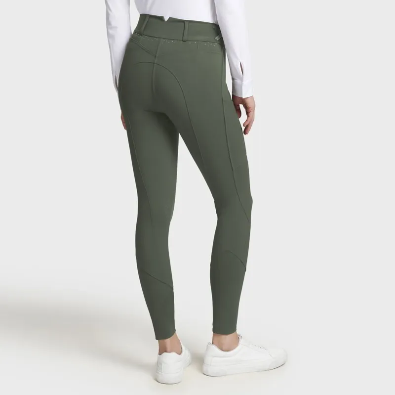 Samshield Tessa Knee Grip Womens Riding Tights - Avocado-1