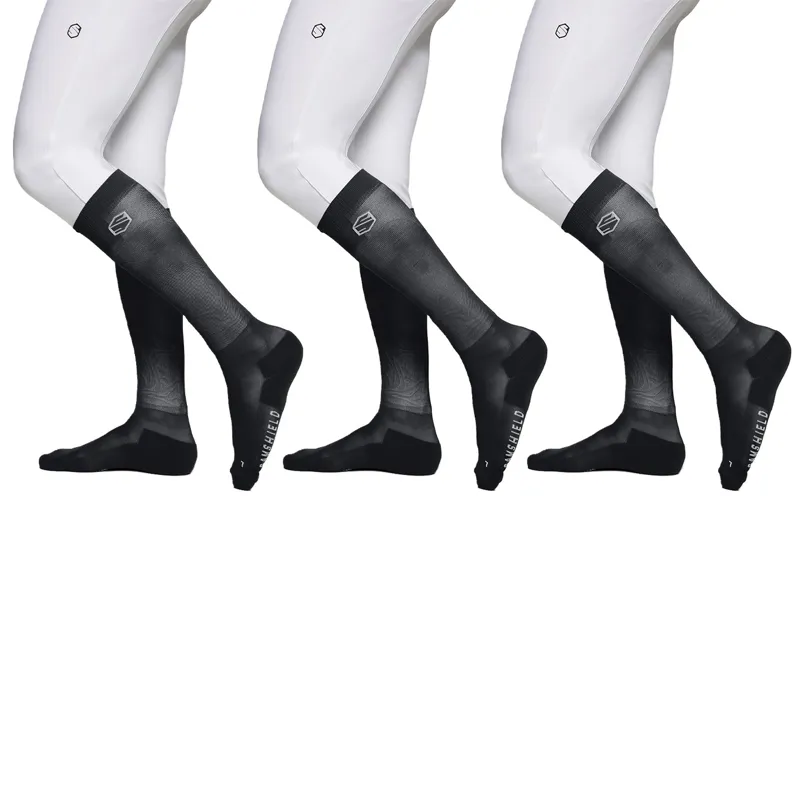 Samshield Balzane Trio Pack Women's Tall Riding Socks 3 Pack - Black-1