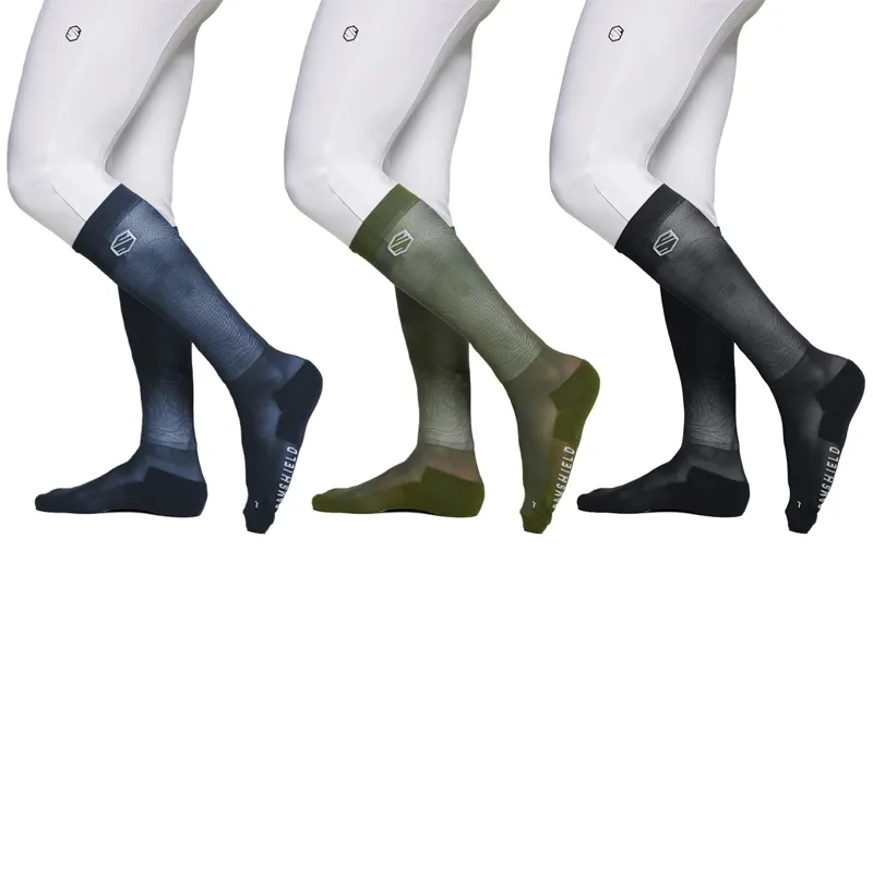 Samshield Balzane Trio Pack Tall Riding Socks - Navy/Khaki/Black