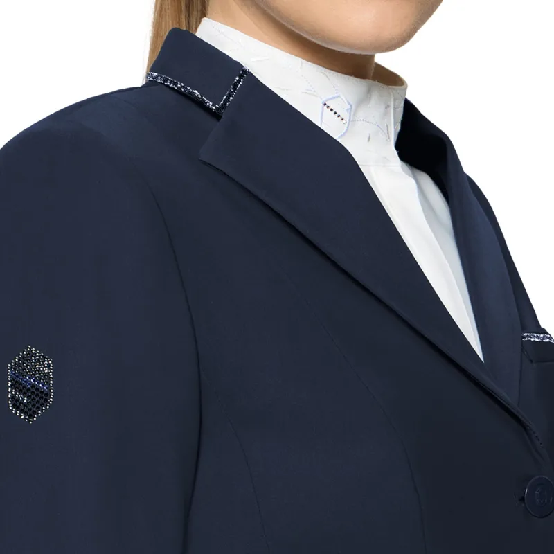 Samshield Victorine Womens Crystal Fabric Show Coat - Navy-2