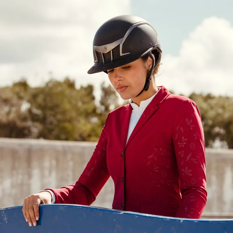 Samshield XJ Miss Riding Helmet - Matte Black-2