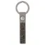 Samshield Crystal Fabric Keychain - Grey/Coffee