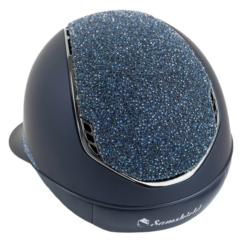 Samshield Miss Shield Shadowmatt 2.0 Crystal Fine Medley Helmet - Blue-4