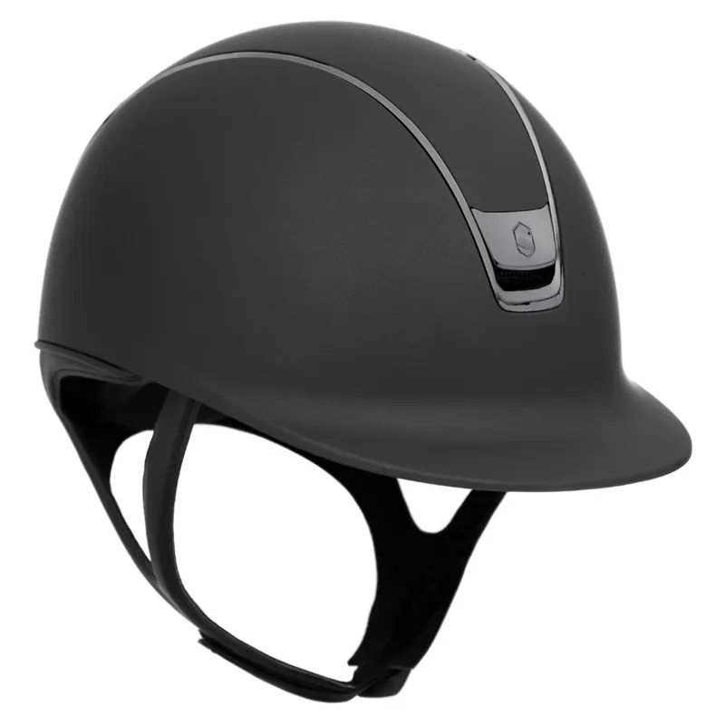 Samshield Shadowmatt 2.0 Standard Helmet with Dressage Harness - Black