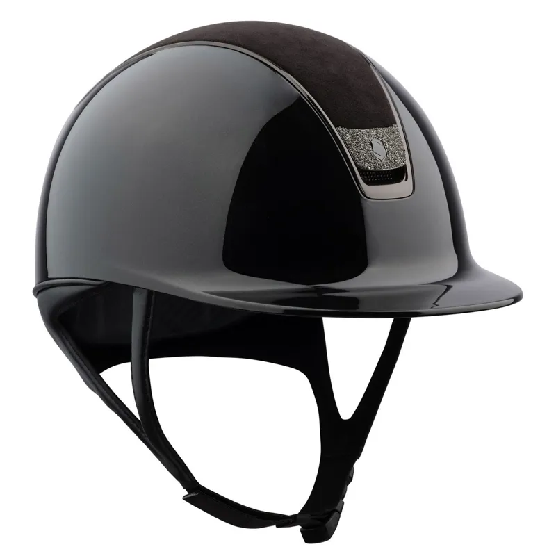 Samshield ShadowGlossy 2.0 Alcantara Top Crystal Blason Helmet - Black
