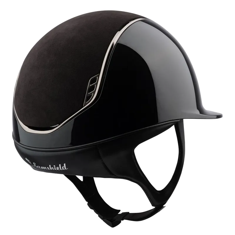 Samshield ShadowGlossy 2.0 Alcantara Top Crystal Blason Helmet - Black-1
