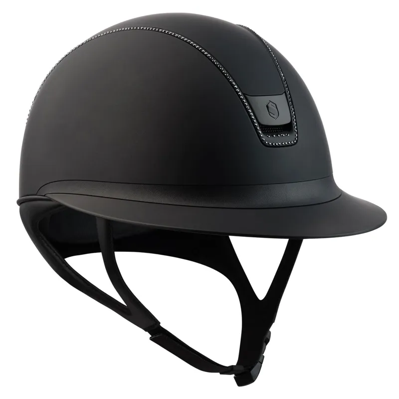 Samshield Miss Shield Shadowmatt 2.0 300 Crystal Riding Helmet - Black