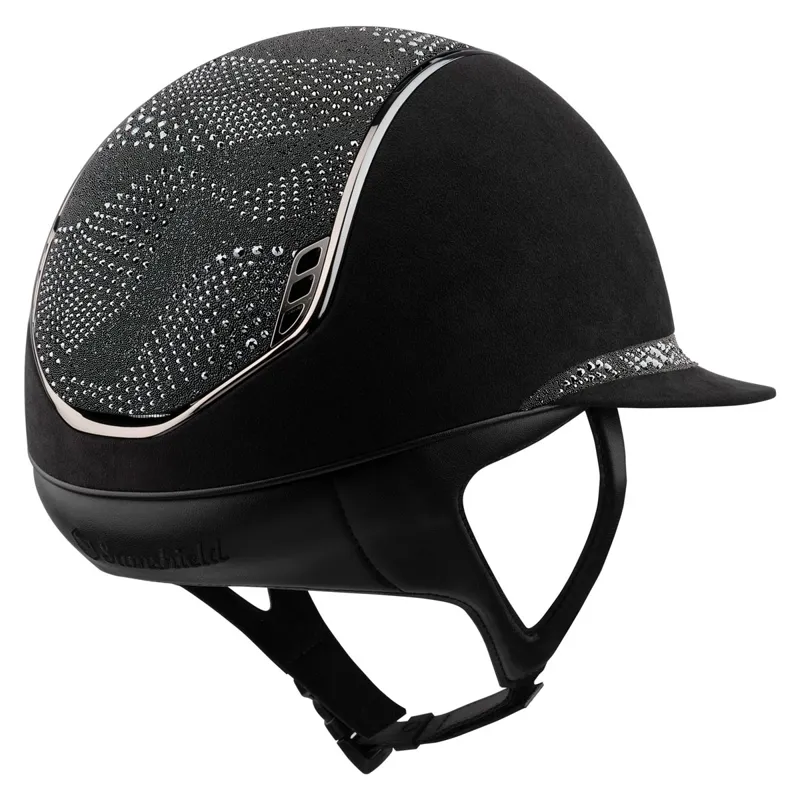 Samshield Miss Shield Premium 2.0 Crystal Intarsia Helmet - Black-1