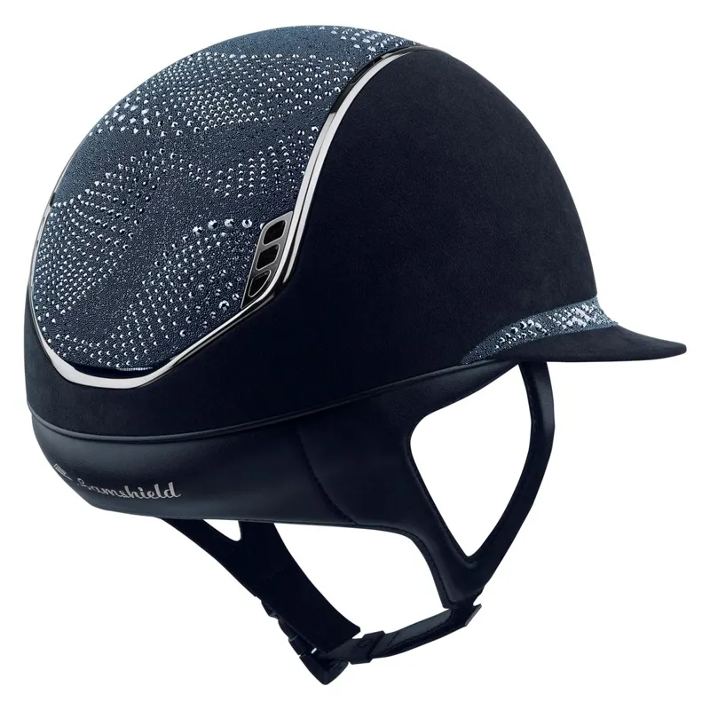 Samshield Miss Shield Premium 2.0 Crystal Intarsia Helmet - Blue-1