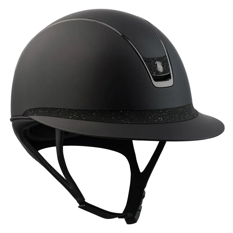 Samshield Miss Shield Shadowmatt 2.0 Crystal Fabric Blason Helmet - Black
