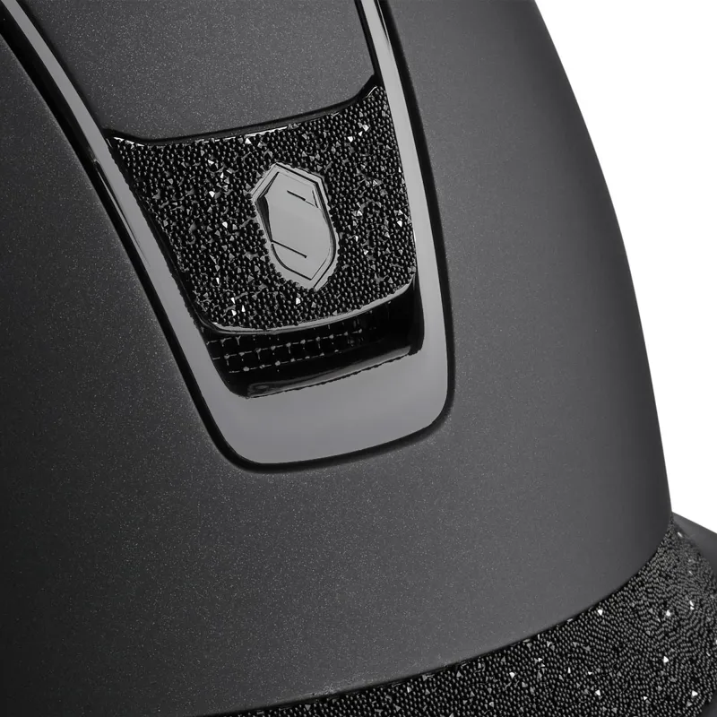 Samshield Miss Shield Shadowmatt 2.0 Crystal Fabric Blason Helmet - Black-2