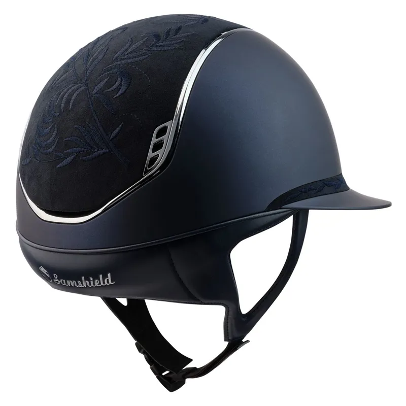 Samshield Miss Shield Shadowmatt 2.0 Flower Helmet - Blue-1