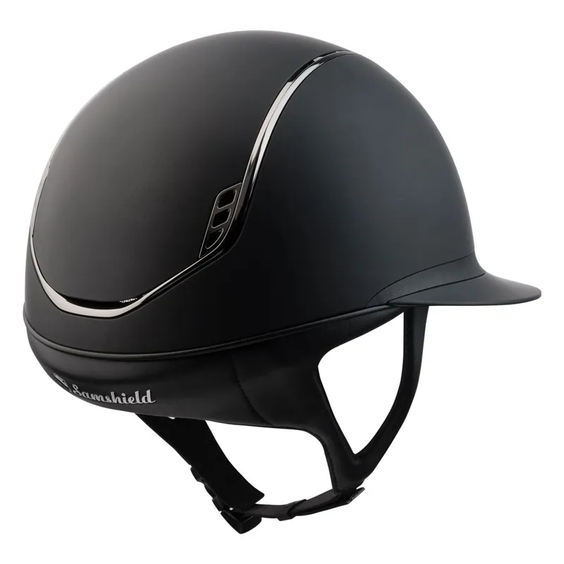 Samshield Miss Shield Shadowmatt 2.0 Standard Riding Helmet - Black-1